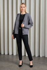 1850 Кардиган женский (темно-серый)