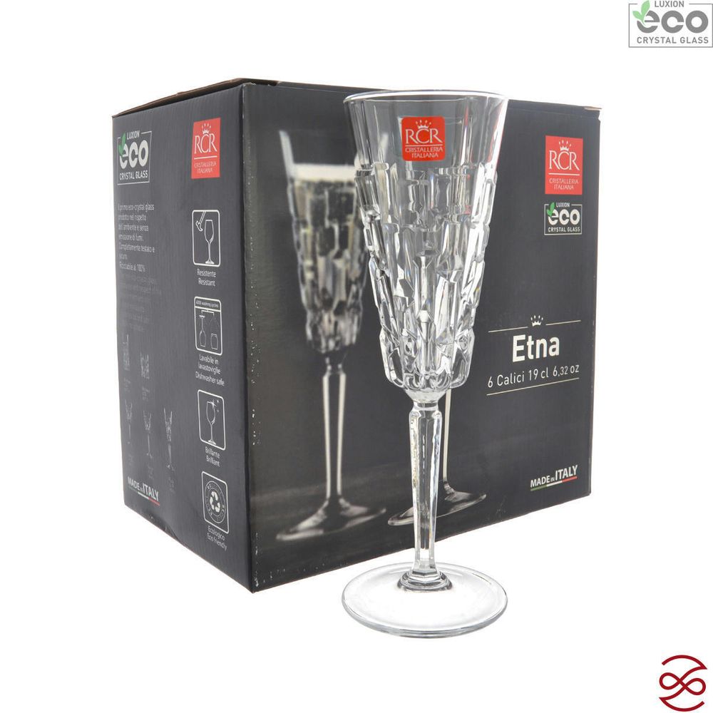 Набор фужеров для шампанского RCR Etna 190 мл (6 шт)