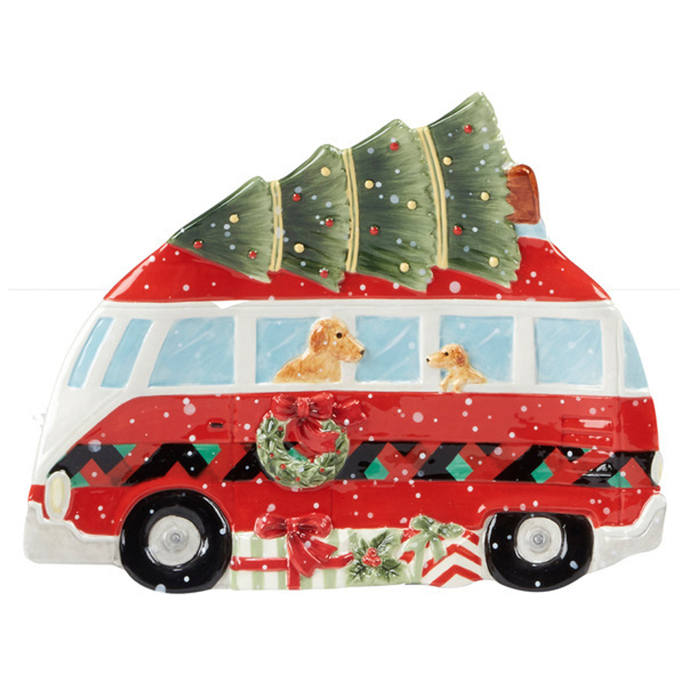 Тарелка-машина Certified Int. Домой на Рождество 23см