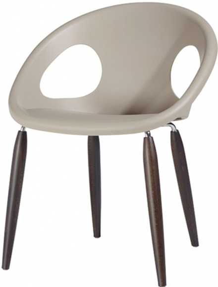 Кресло пластиковое Scab Design Natural Drop, венге, тортора