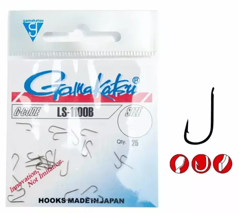 Крючок Gamakatsu Hook LS-1100B Brown №12