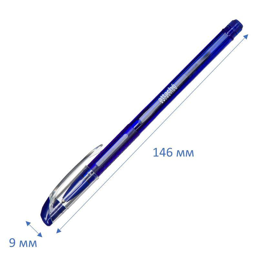 Ручка шариковая Attache Selection "Sky" синяя, 0,5мм., масляная