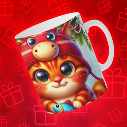 Кружка "У кота много рыбов"