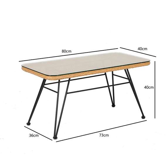 Журнальный столик Vetle, 80х40х40 см