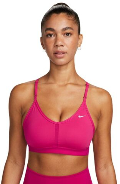 ТОП теннисный Nike Indy Bra V-Neck - fireberry/fireberry/fireberry/white