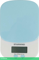 Кухонные весы Starwind SSK2156 голубой