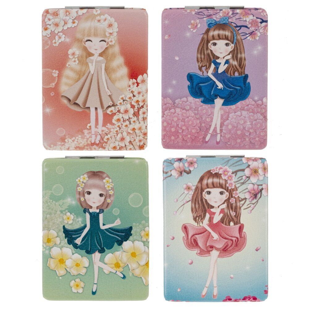 GAEM Зеркало карманное (блок 12шт), L6 W8,5 H1 см, 4в.