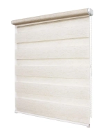 Рулонная штора - День-Ночь - ТМ "УЮТ" - ткань: "Канзас" - цвет: "натуральный"