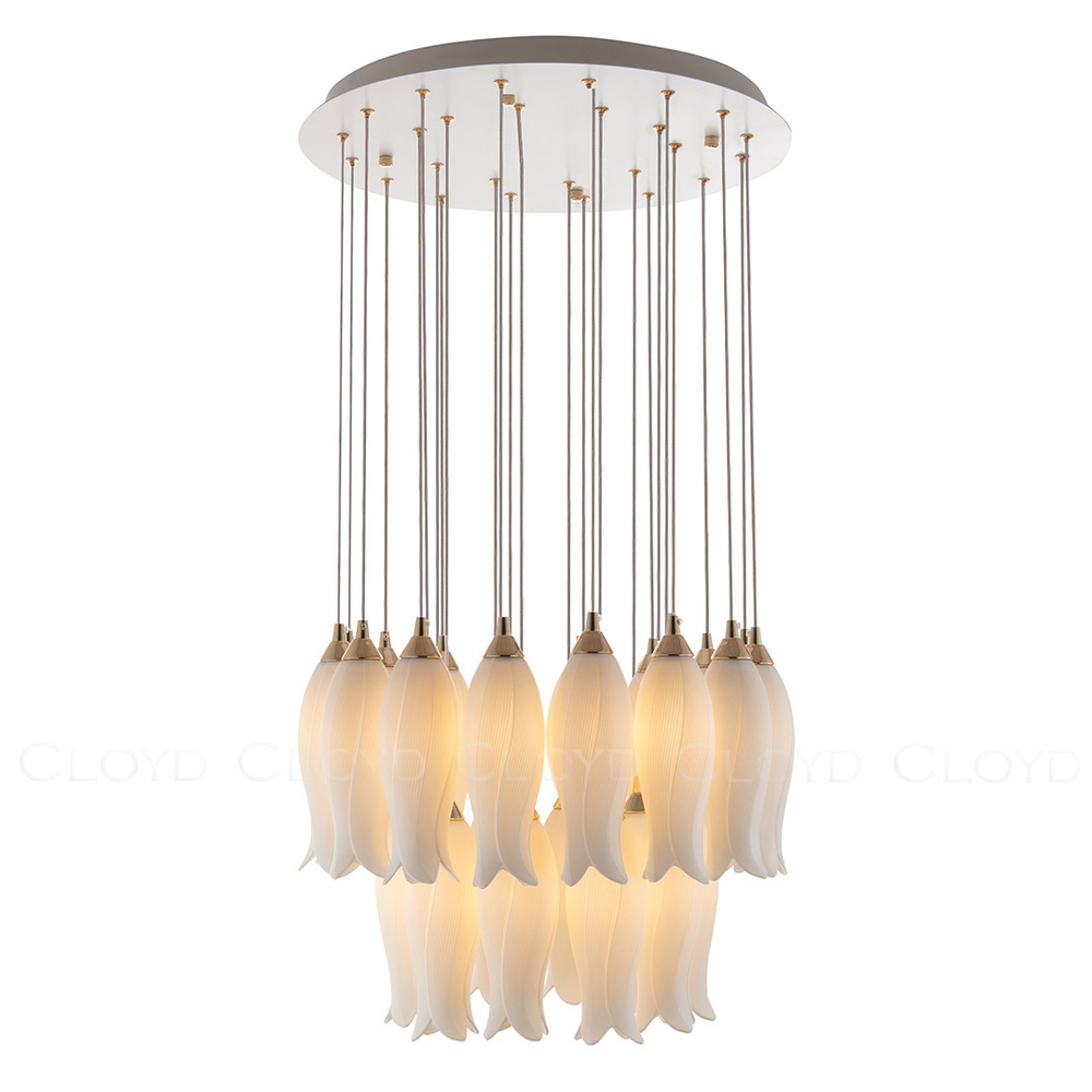 Люстра Cloyd ARGANA C26 / Ø50 см - керамика - E14 - белый (арт.11235)