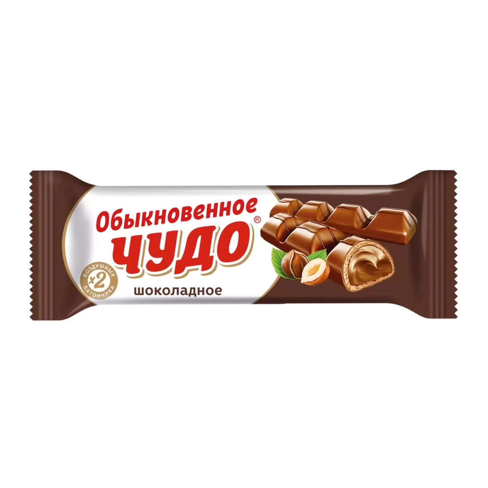 Конфеты вафельные Обыкновенное чудо шоколадное 55 гр