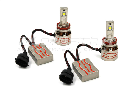 Aozoom P11/H11 с вентилятором 12V 75W 8500Lm (комплект, 2шт)