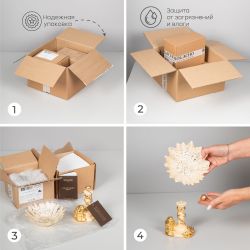 Фруктовница-конфетница Зарничка Свитти Айвори