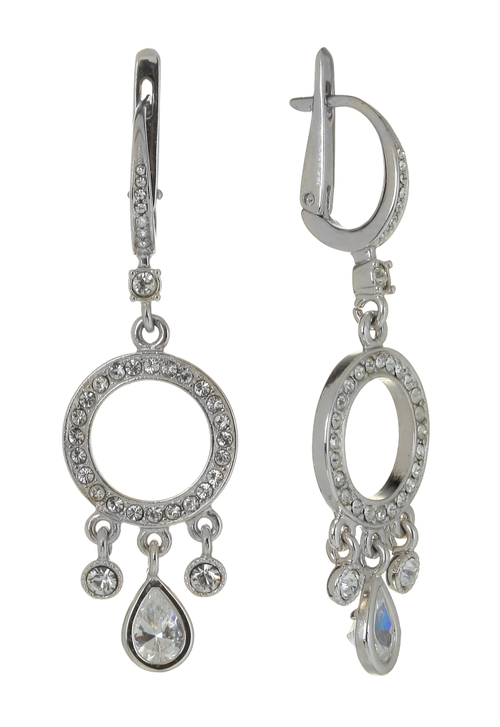 "Берре" в родиевом покрытии из коллекции "Алмазный фонд" от Jenavi с английским замком