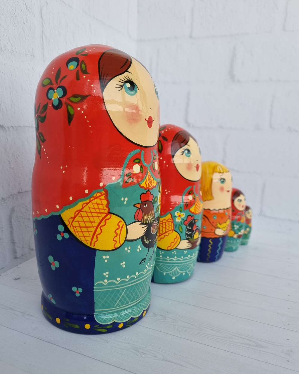 Матрешка "с курочкой" традиция 5мест
