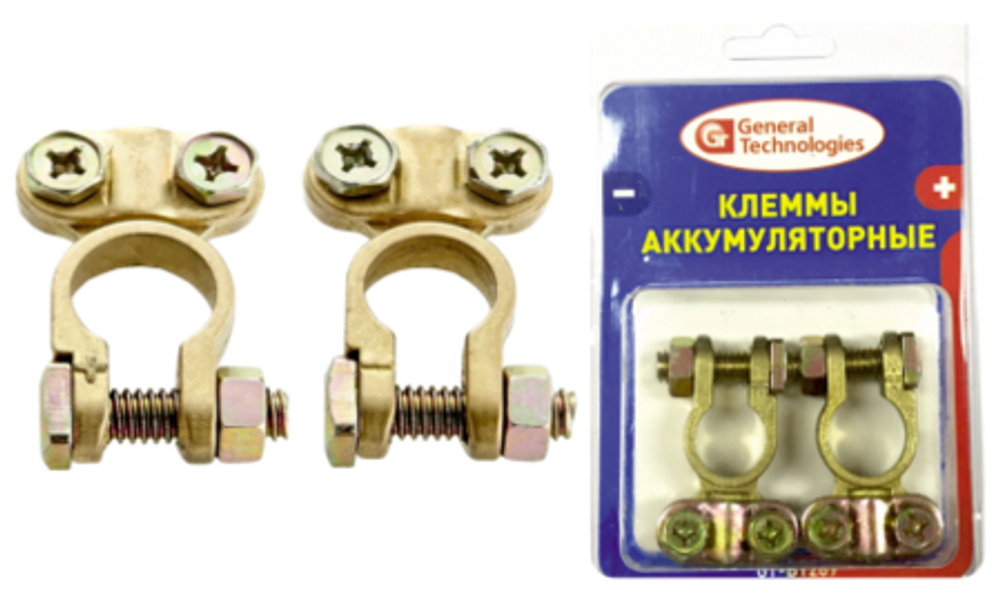 Клеммы General Technologies для аккумулятора GT-BT269 (латунь) (2 шт) 10/100