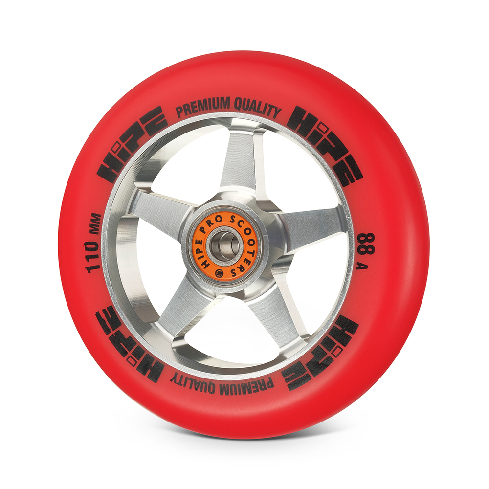 Колеса HIPE  H09 110мм silver/red