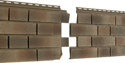 Фасадная панель Ю-Пласт Стоун-Хаус S-Lock Клинкер Нордик Песок 1950х292мм 0.57м2