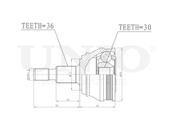ШРУС внешний UNIO CVJ-20040