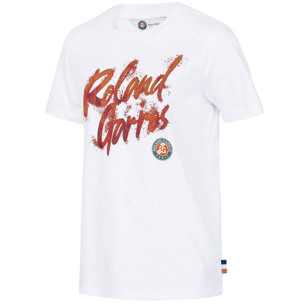 Футболка для мальчика теннисная Roland Garros Kids Graphic - navy