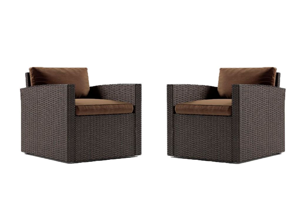 Комплект кресел из искусственного ротанга Сантьяго (2шт.) — Brown