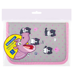 Пенал BRAUBERG 1 отделение полиэстер 21х14 см "Cat patches" (2 штуки в упаковке)