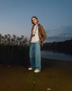 Брюки Called a Garment Classic wide chinos Женские небесно-голубые