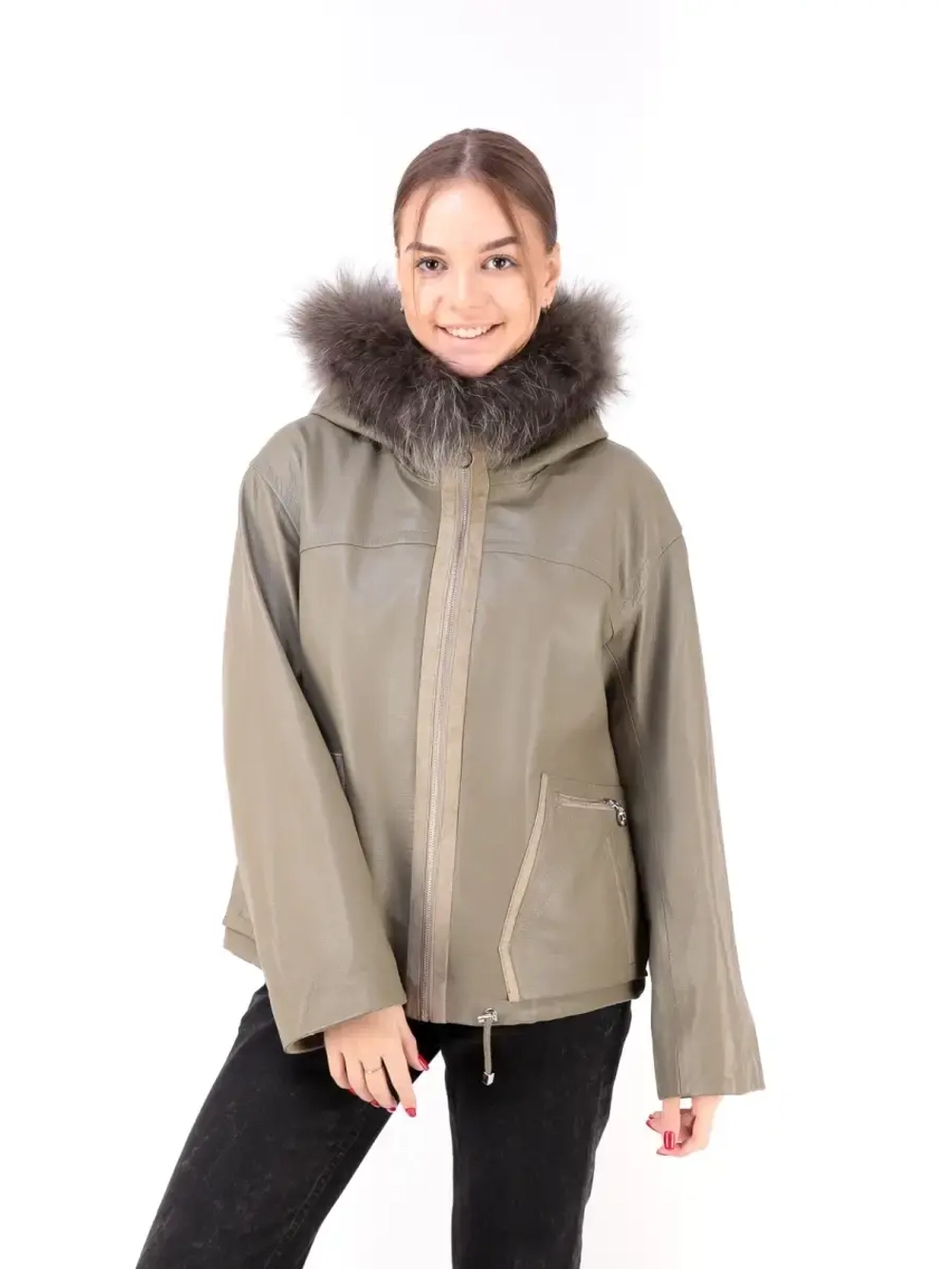 Куртка женская из натуральной кожи