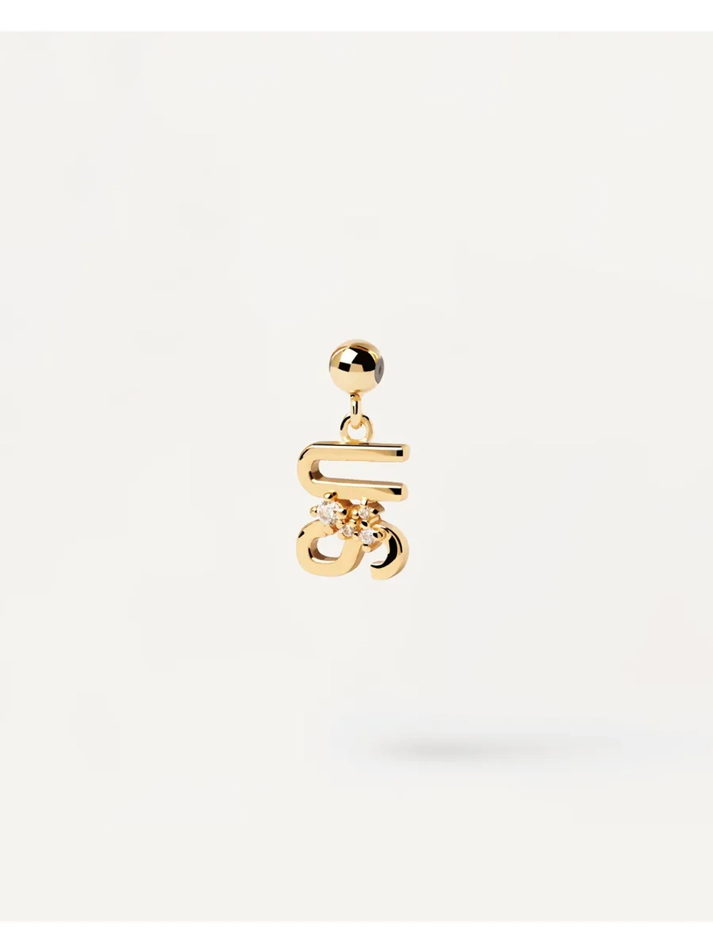 Подвеска-шарм женская PDPaola Us серебро 925 пробы покрытое золотом 750 пробы CH01-032-U