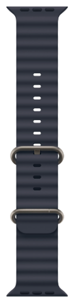Apple Watch Ultra 2 (2024) 49mm Natural Titanium Case with Navy Ocean Band (One Size)
