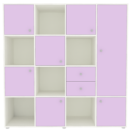 Стеллаж КарИВи Джери 2 Белое Дерево Ирис