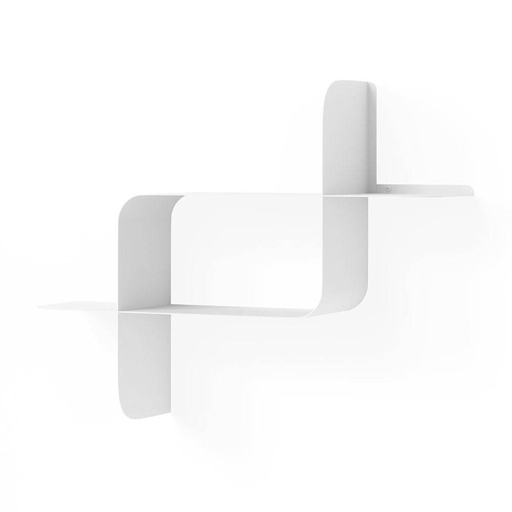 Набор металлических настенных полок Montage, 2 шт., белый