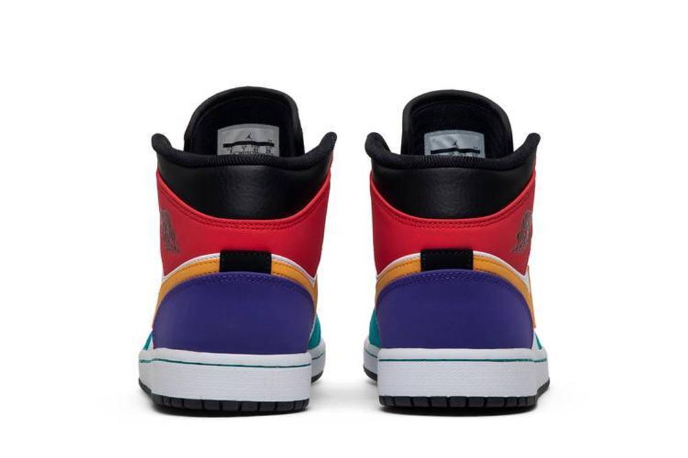 Кроссовки Jordan Air Jordan 1 Mid Whiteredmulti