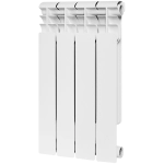 Радиатор биметаллический ROMMER Profi Bm 500 - 4 секции (подключение боковое, цвет белый)