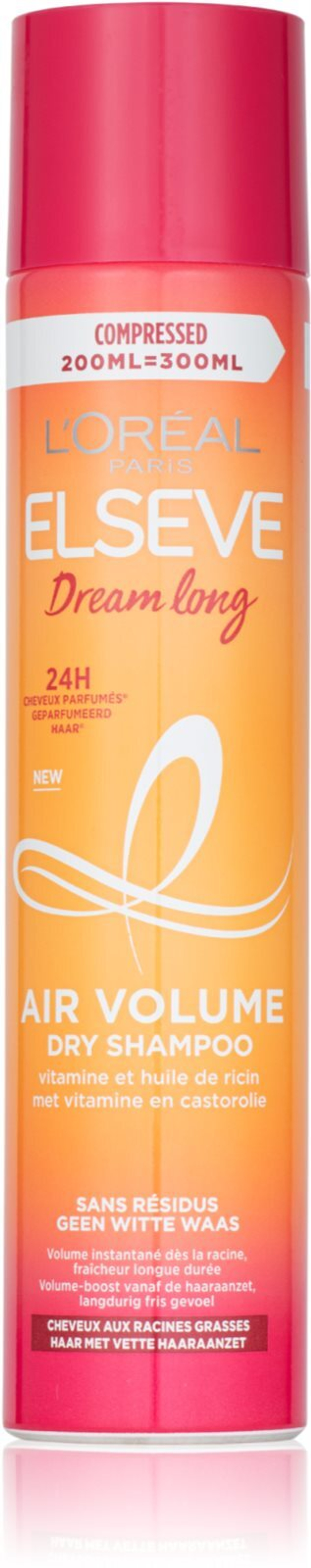 L’Oreal Paris Elseve Dream Long - Сухой шампунь для объема, не оставляющий белых следов /   200  ml  / GTIN 3600523966967