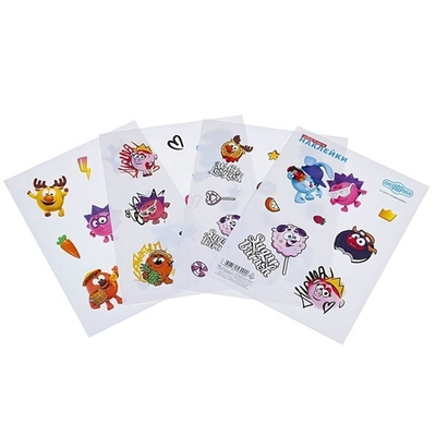 Набор наклеек А6ф 115х150мм 4л "Смешарики" (Хатбер)