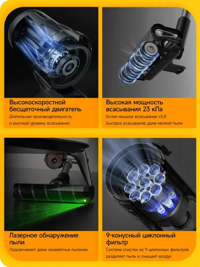 Вертикальный пылесос Deerma DEM-T30W
