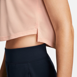 Женская теннисная футболка Nike Dri-Fit Heritage Short Sleeve Tennis Top - arctic orange