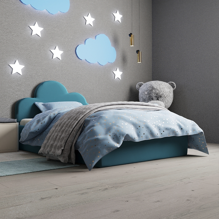 Кровать детская с подъемным механизмом Облако, 140х200