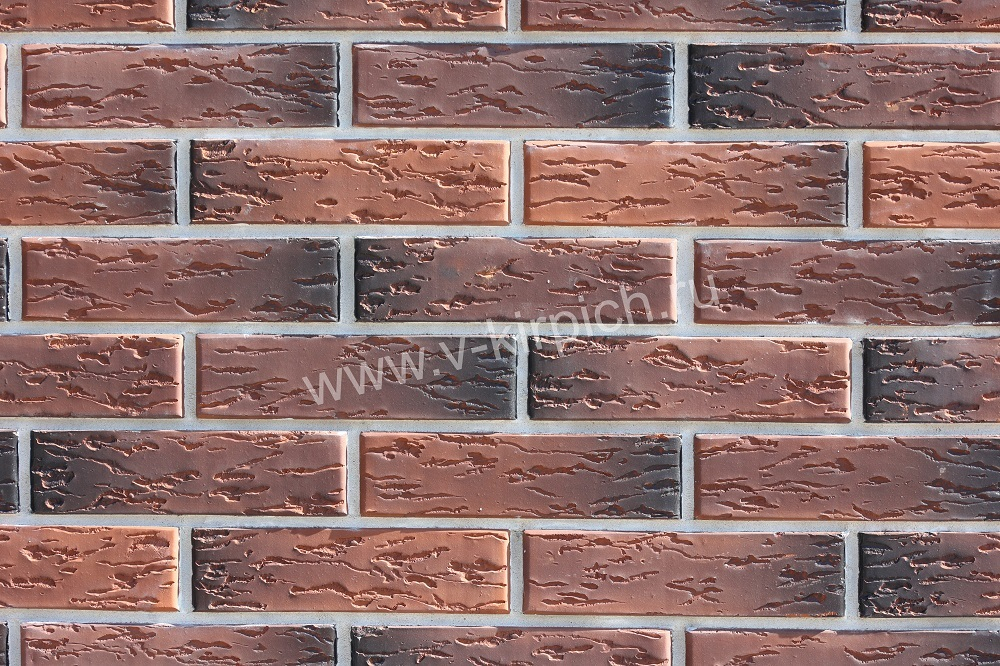 Кирпич лицевой Воротынский одинарный кортен, флеш руст