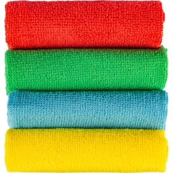 Салфетки хозяйственные из микрофибры универс 180г/м2 40х40см 4шт/уп