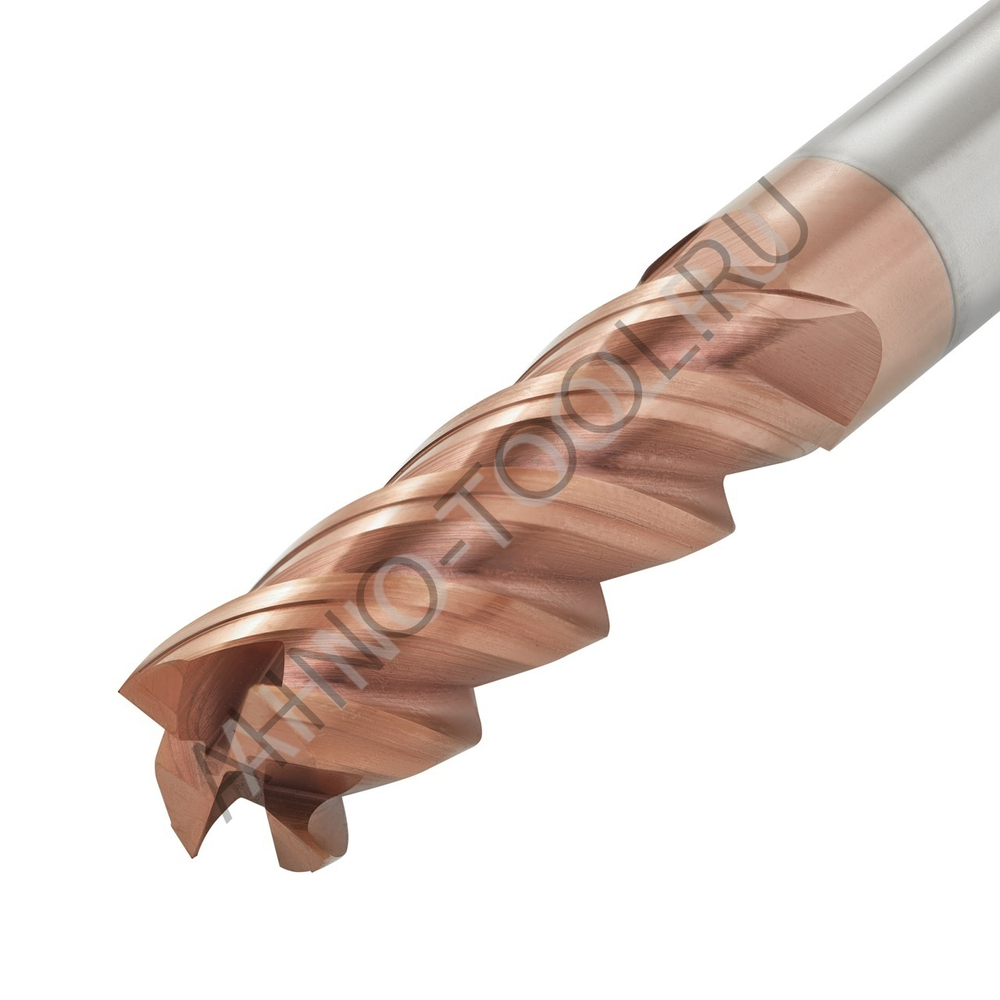 Фреза твердосплавная   4мм (L=75, l=15, хв=6) Z4 35° по стали, нерж., чугуну BRGM-4EL-D4.0 HRC45 AHNO
