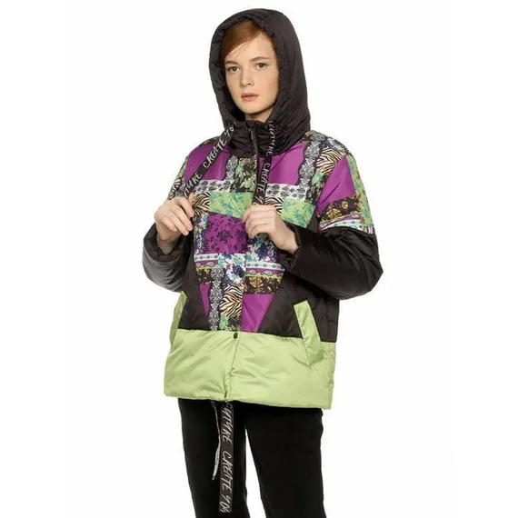 Куртка женская, размер M, цвет чёрный