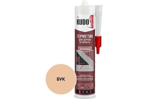 Герметик по дереву KUDO акрил. паркетный  Бук  280мл / KSK-314