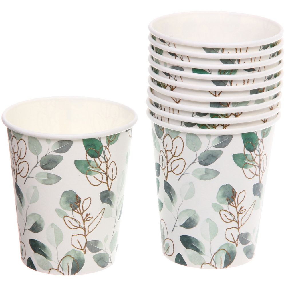 Стакан бумажный 0,2л в наборе 10 шт «Нежность»