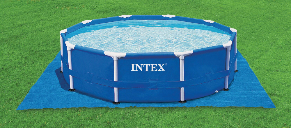 Подстилка под бассейн 472х472 см, для бассейна 244, 305, 366, 457 см (Intex 28048)