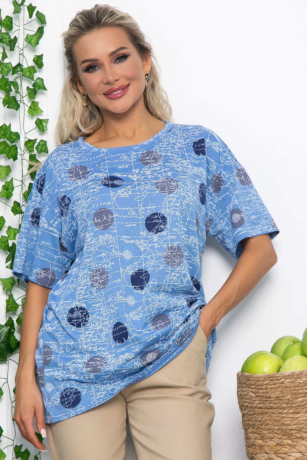 Блуза Тори (джинс) Б13518-20М LT Collection