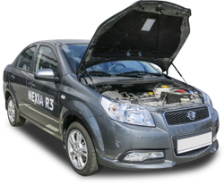 Газовые упоры капота АвтоУпор для Ravon Nexia R3 2016-н.в., 2 шт., URAR3011