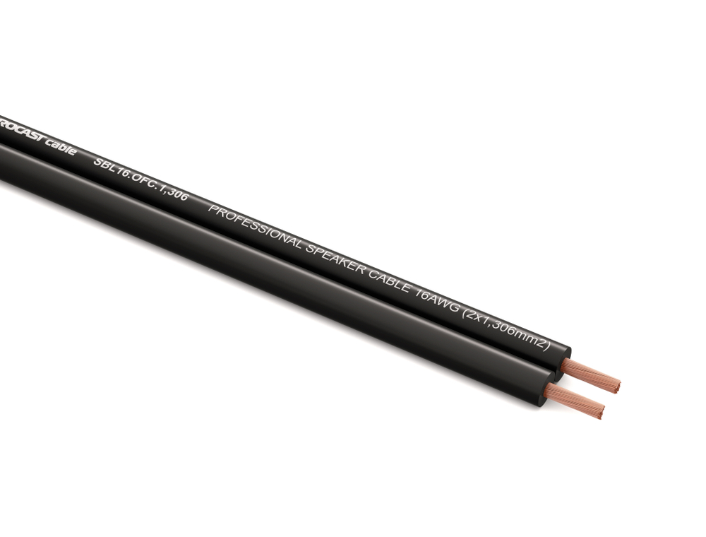 PROCAST cable SBL 16.OFC.1,306 Инсталляционный черный акустический кабель 2 х 1,306mm²