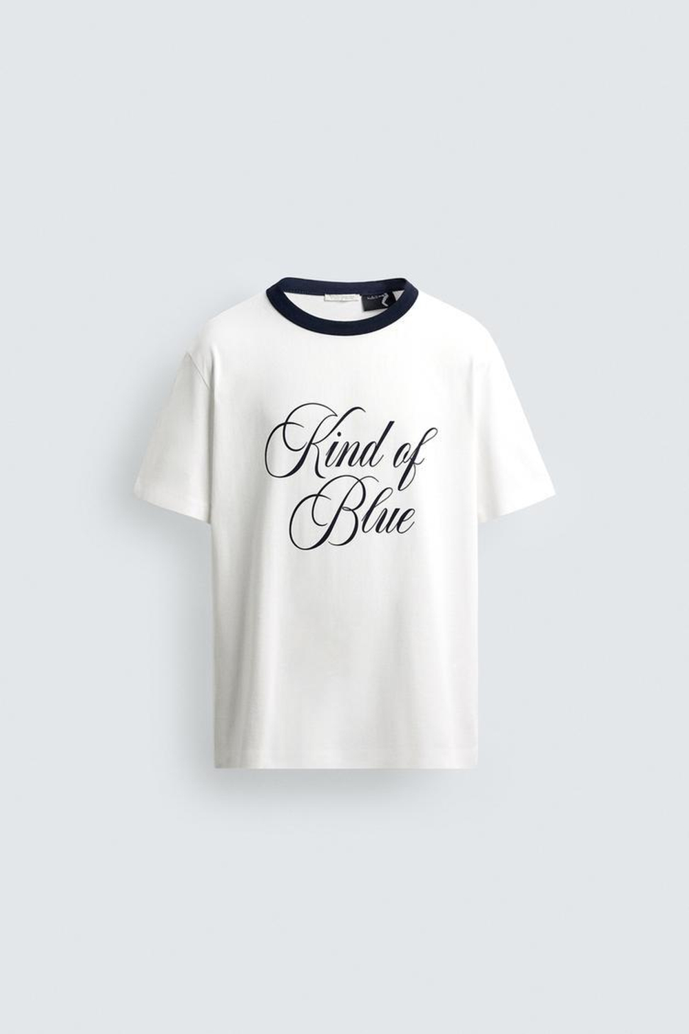 ZARA ФУТБОЛКА С ПРИНТОМ ©MILES DAVIS, БЕЛЫЙ