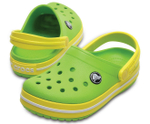 Детские сабо Crocs Crocband Volt Green Lemon